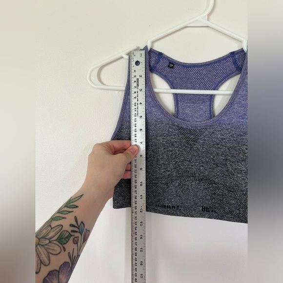 Gymshark Grey and Blue Ombré Sports Bra - Picture 6 of 7